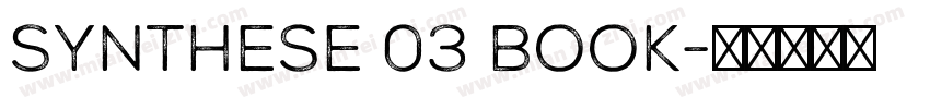Synthese 03 Book字体转换